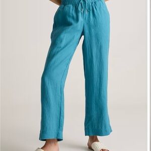 Quince Blue Track Pants with Relaxed Fit